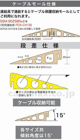 段差モール0.8m/SSM-9025BNブラウン(cm-311919)【販売単位:1】