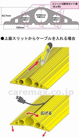 ソフトカラープロテクター開口面選択2.5m/SFP-1935SYLイエロー(cm-311963)【販売単位:1】