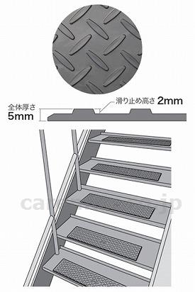 滑り止めマット（縞鋼板パターン）/JM-615(cm-311996)【販売単位:1】