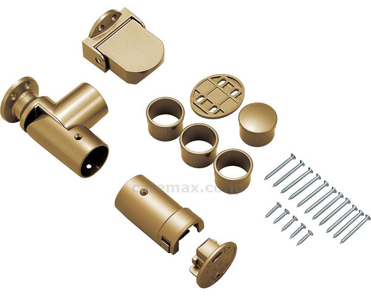 (R0799)遮断機式手すりブラケット直角型N 左右兼用 / 040-1725 ゴールド BF-24G(cm-312702)【販売単位:1】
