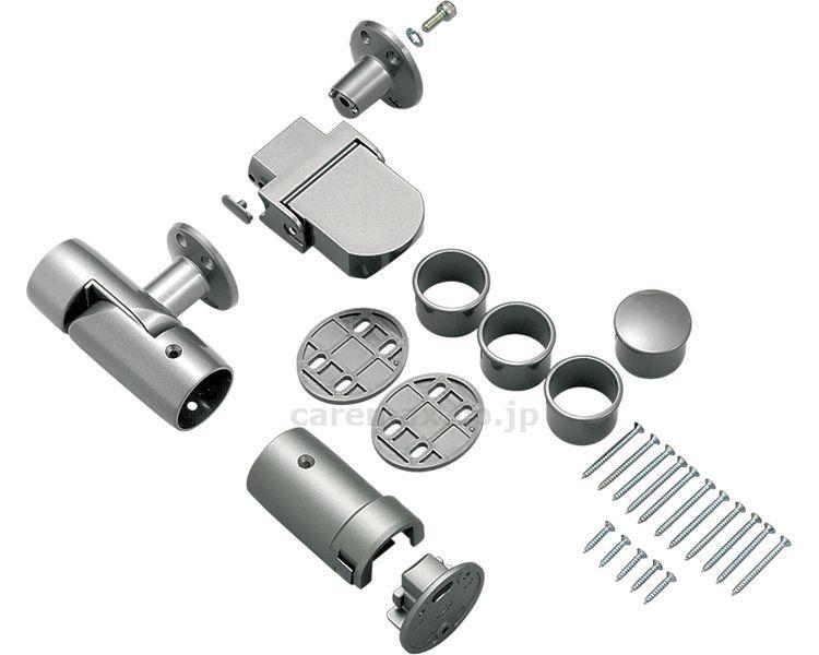 遮断機式手すり先端面付ブラケット 左右兼用 / 040-1717 シルバー BF-22S(cm-312710)【販売単位:1】