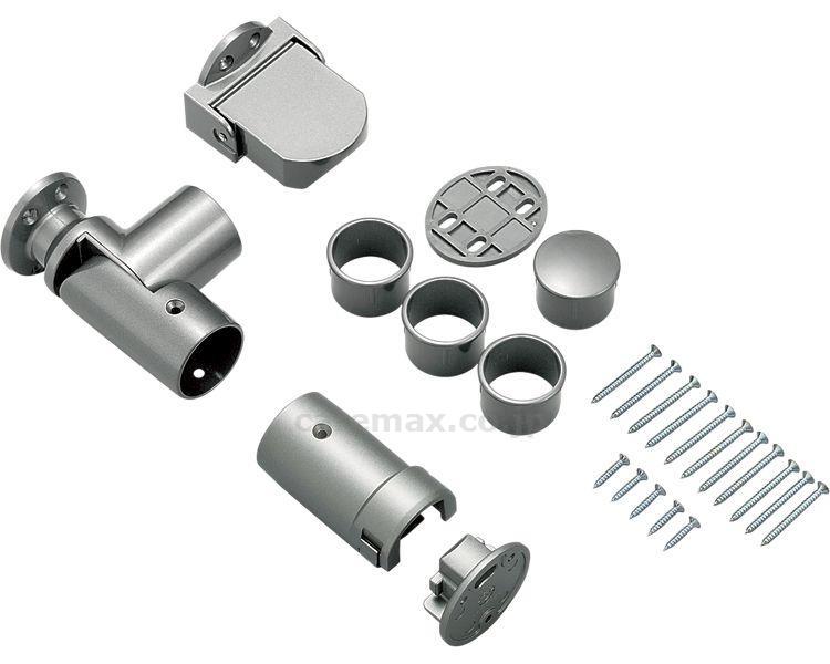 遮断機式手すりブラケット直角型N 左右兼用 / 040-1727 シルバー BF-24S(cm-312712)【販売単位:1】