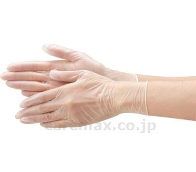 エブケアプラスチックグローブ粉付箱入/1002100枚M(cm-316146)【販売単位:30】