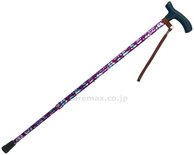 【※法人・施設限定・送料別途】伸縮ステッキA/92-F5花柄R(cm-316311)【販売単位:1】
