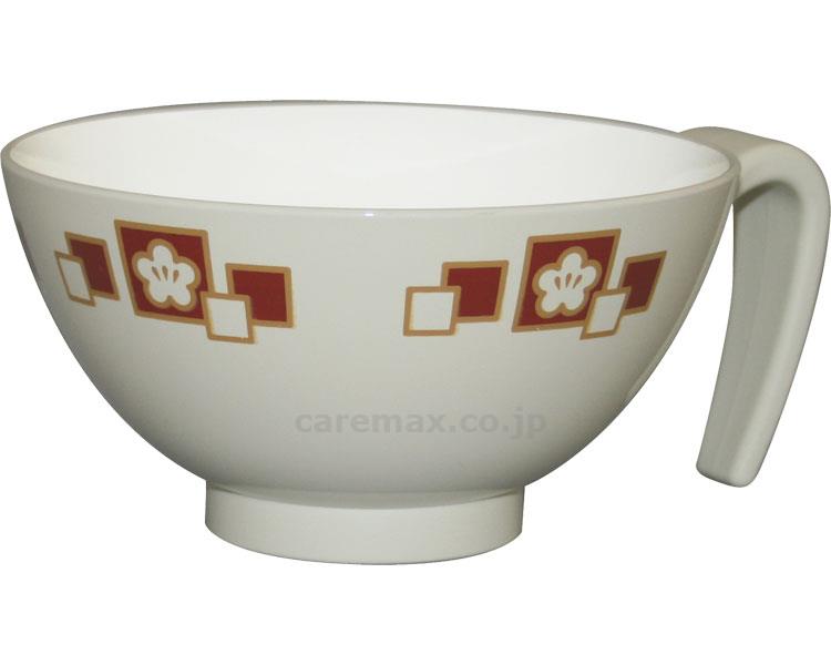 【※法人・施設限定・送料別途】取っ手付飯碗/HS-N43梅花赤(cm-318517)【販売単位:1】
