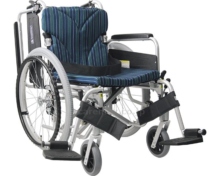 【※法人・施設限定・送料別途】アルミ自走車いすKA820-42B-M/No.71_オータムフラワー(cm-319751)【販売単位:1】