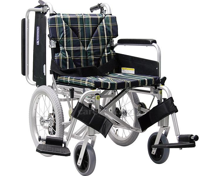 【※法人・施設限定・送料別途】(W0036)アルミ介助車いすKA816-42B-LO/No.100_ドットブラウン(cm-319879)【販売単位:1】