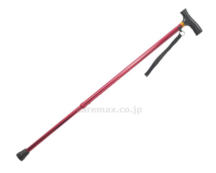 【※法人・施設限定・送料別途】(W1865)ベーシック伸縮カラー杖/BS-RE2817ワインレッド(cm-321897)【販売単位:1】