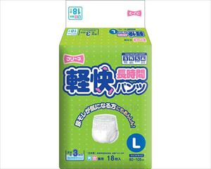 【※法人・施設限定・送料別途】フリーネ 軽快長時間パンツ L / FKC-168 18枚(cm-341945)【販売単位:4】