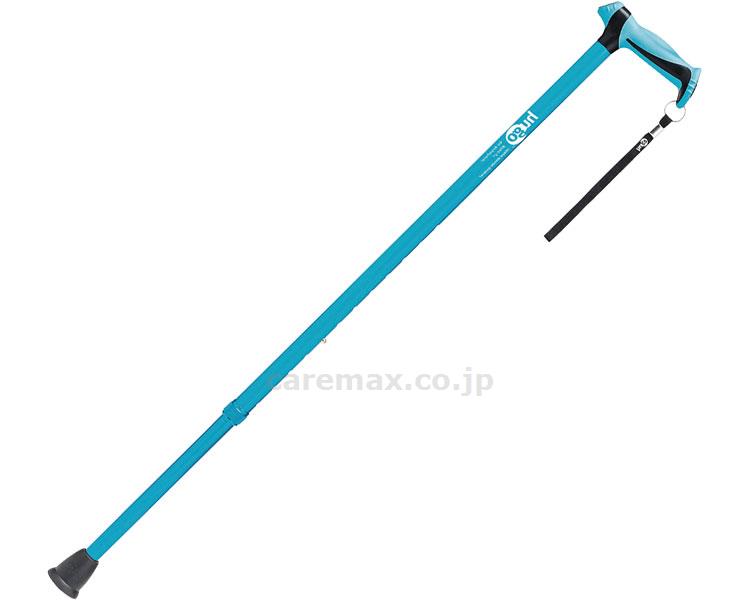 【※法人・施設限定・送料別途】(W1432)ヒューゴステッキ/104751ブルー(cm-356688)【販売単位:1】