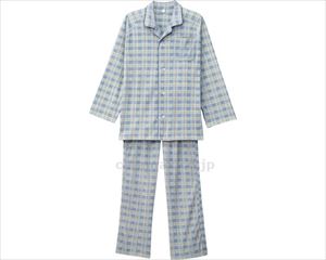 ワンタッチテープ+フルオープンパジャマ / 38717-01　M　ブルー(cm-403479)【販売単位:1】