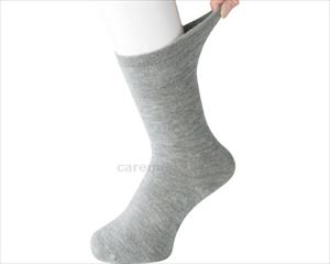 ゴムなしすべり止め付あったか裏起毛パイルソックス / 89452-11　グレー(cm-414495)【販売単位:1】