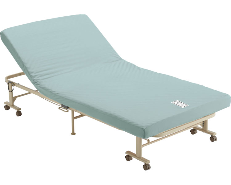 【※法人・施設限定・送料別途】(B0749)収納式リクライニングベッド / AX-BG570blS ブルー(cm-429381)【販売単位:1】