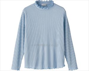 フリル2枚衿Tシャツ / 89324-53 LL サックス(cm-453835)【販売単位:1】