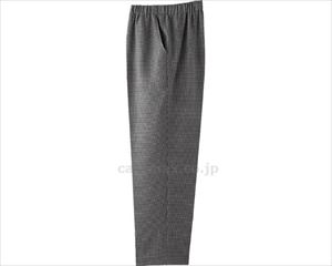 千鳥格子柄フリーパンツ / 98817-12　股下55cm　L　グレー(cm-470547)【販売単位:1】