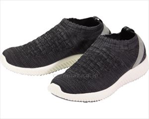 【※法人・施設限定・送料別途】SaiSaiストレッチニットスニーカー WG140 / S ブラック(cm-483968)【販売単位:1】