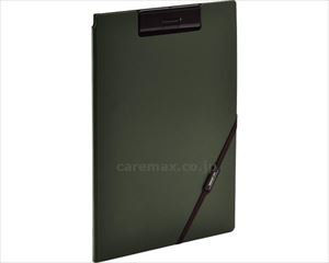 【※法人・施設限定・送料別途】SMART　FIT　クリップファイル / F7560-22　オリーブ(cm-484177)【販売単位:1】
