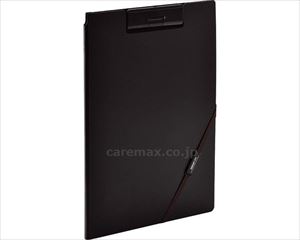 【※法人・施設限定・送料別途】SMART　FIT　クリップファイル / F7560-24　ブラック(cm-484178)【販売単位:1】