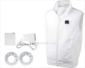 KAZEKURU　空調エアコン服 / MT3000　LL-3L　ホワイト(cm-484232)【販売単位:1】