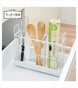 【※法人・施設限定・送料別途】ファビエ ツール＆ラップバスケット / ホワイト(cm-486137)【販売単位:8】