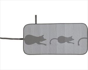 【※法人・施設限定・送料別途】くるっとアイロンマット ロング / ねこ(cm-486332)【販売単位:30】