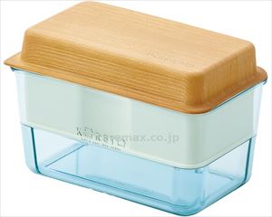 【※法人・施設限定・送料別途】ランチボックス ふわ木風×ガラス風セット / NA/CB 中容器付き(cm-486357)【販売単位:5】