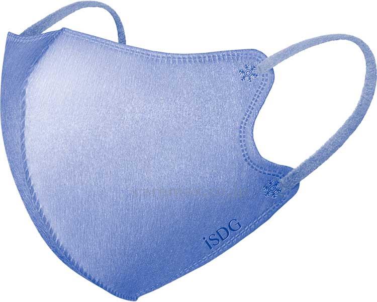 SPUN　MASK　立体型スパンレース不織布カラーマスク / パープル　30枚入(cm-486552)【販売単位:200】