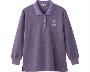 胸刺繍付ポロシャツ / 820304-11　M～L　パープル(cm-489677)【販売単位:1】