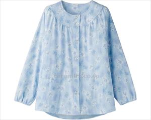 ワンタッチパジャマ（上衣） / 39918-05　3L　サックス(cm-490471)【販売単位:1】