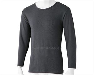 裏起毛長袖丸首シャツ / 800098-11　M　チャコール(cm-490914)【販売単位:1】