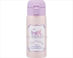 【※法人・施設限定・送料別途】ステンレスワンタッチマグボトル 350mL / STOT3 マイメロディ・クロミ(cm-491066)【販売単位:1】