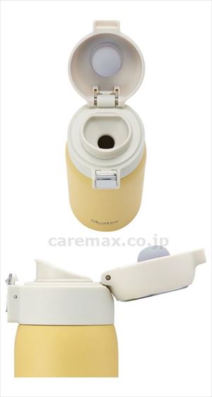 【※法人・施設限定・送料別途】ステンレスワンタッチマグボトル 350mL / STOT3 くすみイエロー(cm-491070)【販売単位:1】