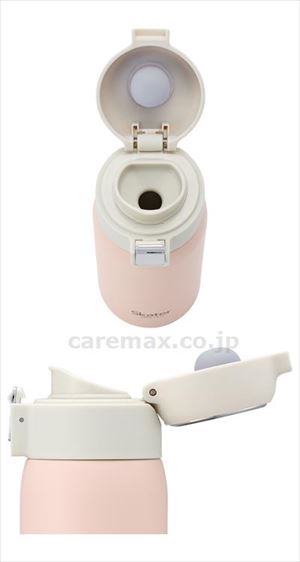 【※法人・施設限定・送料別途】ステンレスワンタッチマグボトル 350mL / STOT3 くすみピンク(cm-491072)【販売単位:1】