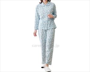 綿100％ゆったり思いやりパジャマ / 3L　ラベンダー系(cm-491331)【販売単位:1】