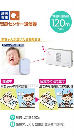 【※法人・施設限定・送料別途】ワイヤレスチャイムサウンドセンサー送信器 / EWS-P36(cm-492175)【販売単位:1】