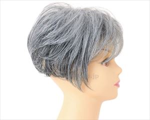 オールウィッグ ミセス フェザーカールハーフ / A-116-TGH 耐熱グレイヘア(cm-493221)【販売単位:1】