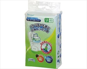 ポータブルトイレ用使い捨て紙バッグ / EXC07 12枚入(cm-493436)【販売単位:1】