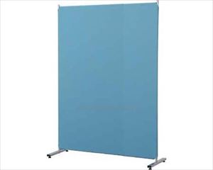 【※法人・施設限定・送料別途】簡易パーティション 幅120×高さ160cm / PTS-1612LB ライトブルー(cm-493808)【販売単位:1】