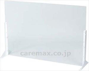 【※法人・施設限定・送料別途】アクリルパーティション 幅90×高さ60cm / PTS-AC9060CR(cm-493902)【販売単位:1】