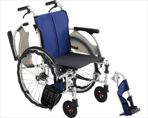 【※法人・施設限定・送料別途】カルッタSG自走型 多機能 CRT-SG-3 / 座幅40 紺（A-16）(cm-494053)【販売単位:1】
