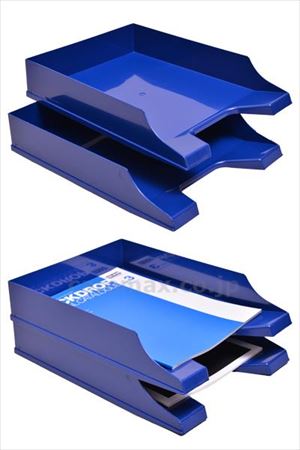 【※法人・施設限定・送料別途】レタートレー A4縦 / QTBU638 ブルー(cm-494285)【販売単位:32】