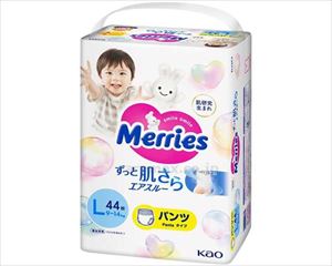 【※取り寄せ・送料別途】メリーズパンツさらさらエアスルー L / 425874 44枚（3）(cm-494671)【販売単位:3】