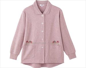 ワンタッチテープポロカーディ / 820606-21 M～L エンジ(cm-495027)【販売単位:1】