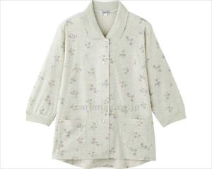 7分袖ワンタッチテープポロカーディ / 820619-33 LL グリーン(cm-495046)【販売単位:1】