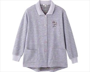 斜め釦ホールポロカーディ / 820605-41 M～L 青パープル(cm-495082)【販売単位:1】