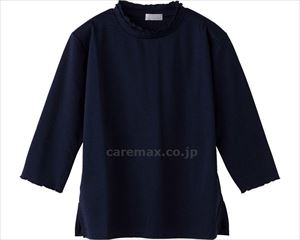7分袖メローネックTシャツ / 38031-82 L ネイビー(cm-495233)【販売単位:1】