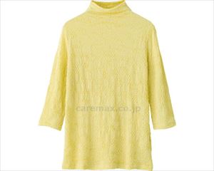 7分袖シャーリングTシャツ / 820728-33 LL クリーム(cm-495576)【販売単位:1】