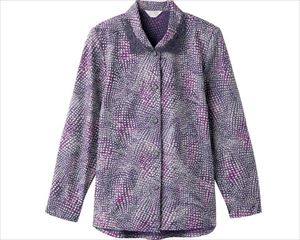 ワンタッチテープ後ろ長めブラウス / 820582-22 L 青パープル(cm-495762)【販売単位:1】