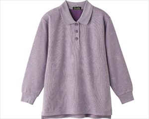 後ろ長めポロシャツ / 820789-11 M～L パープル(cm-495939)【販売単位:1】