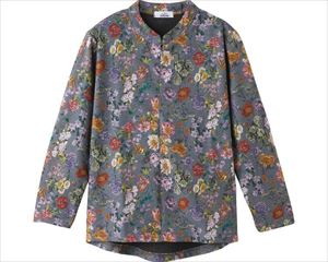 ロングファスナーTシャツ / 820592-11 M～L グレー(cm-496012)【販売単位:1】